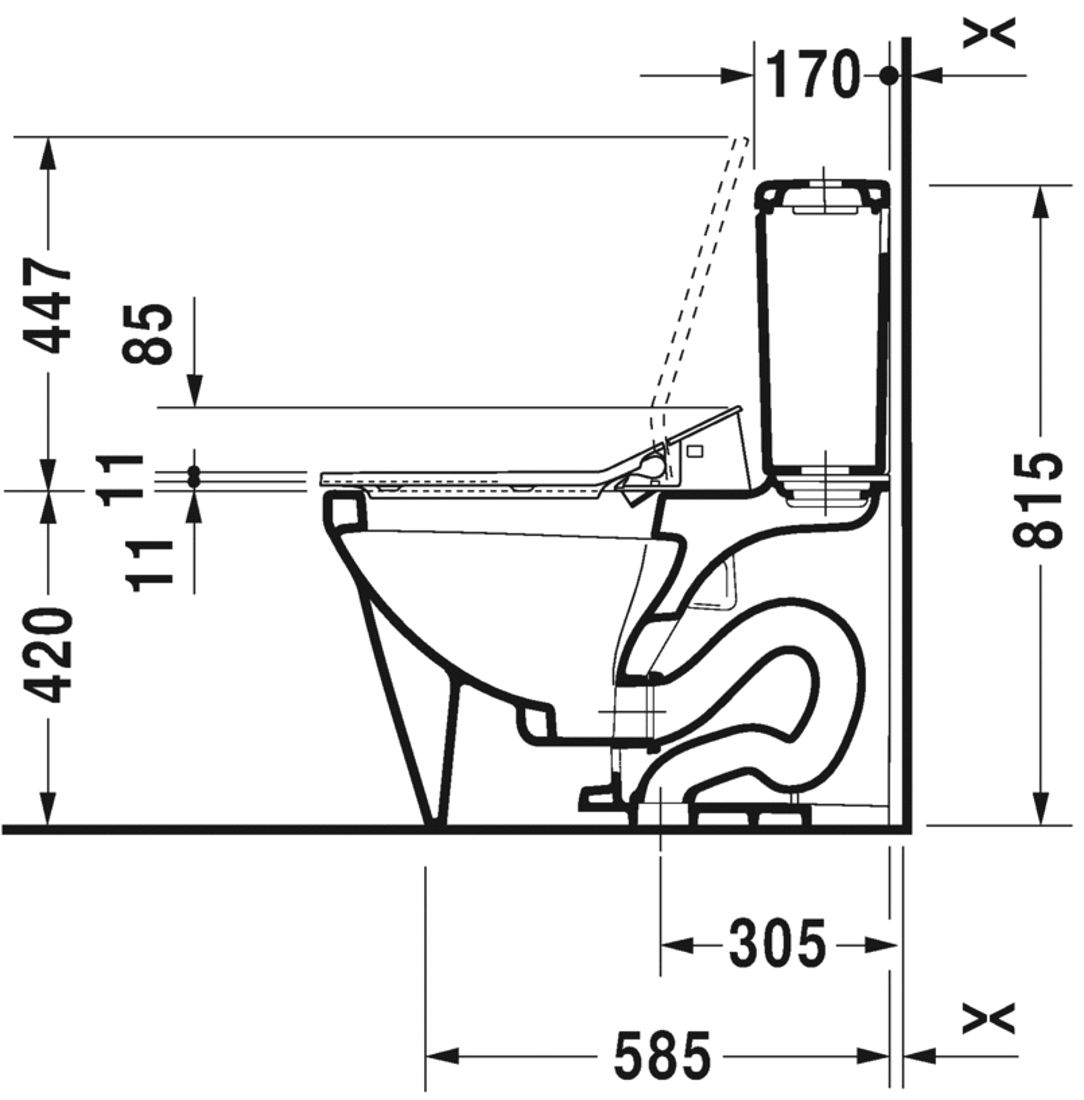 Slika od P3 Comforts Two-piece toilet