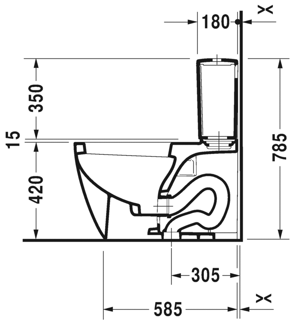 Slika od ME by Starck Two-piece toilet