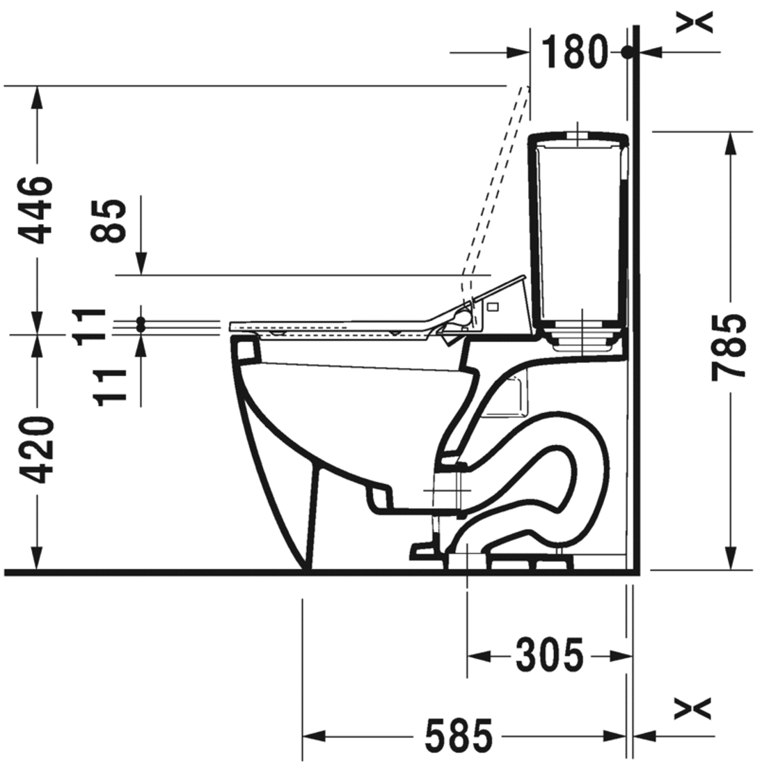 Slika od ME by Starck Two-piece toilet