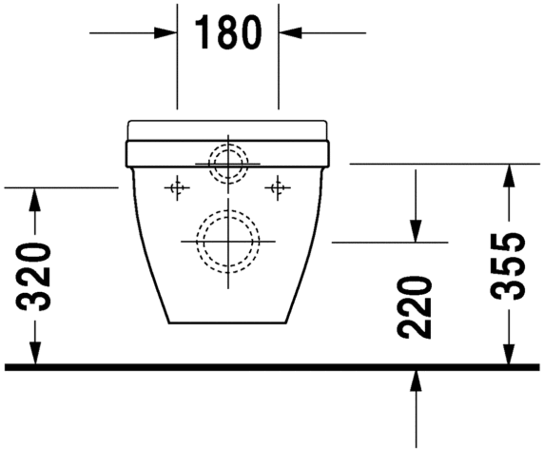 Slika od Starck 3 Toilet wall mounted