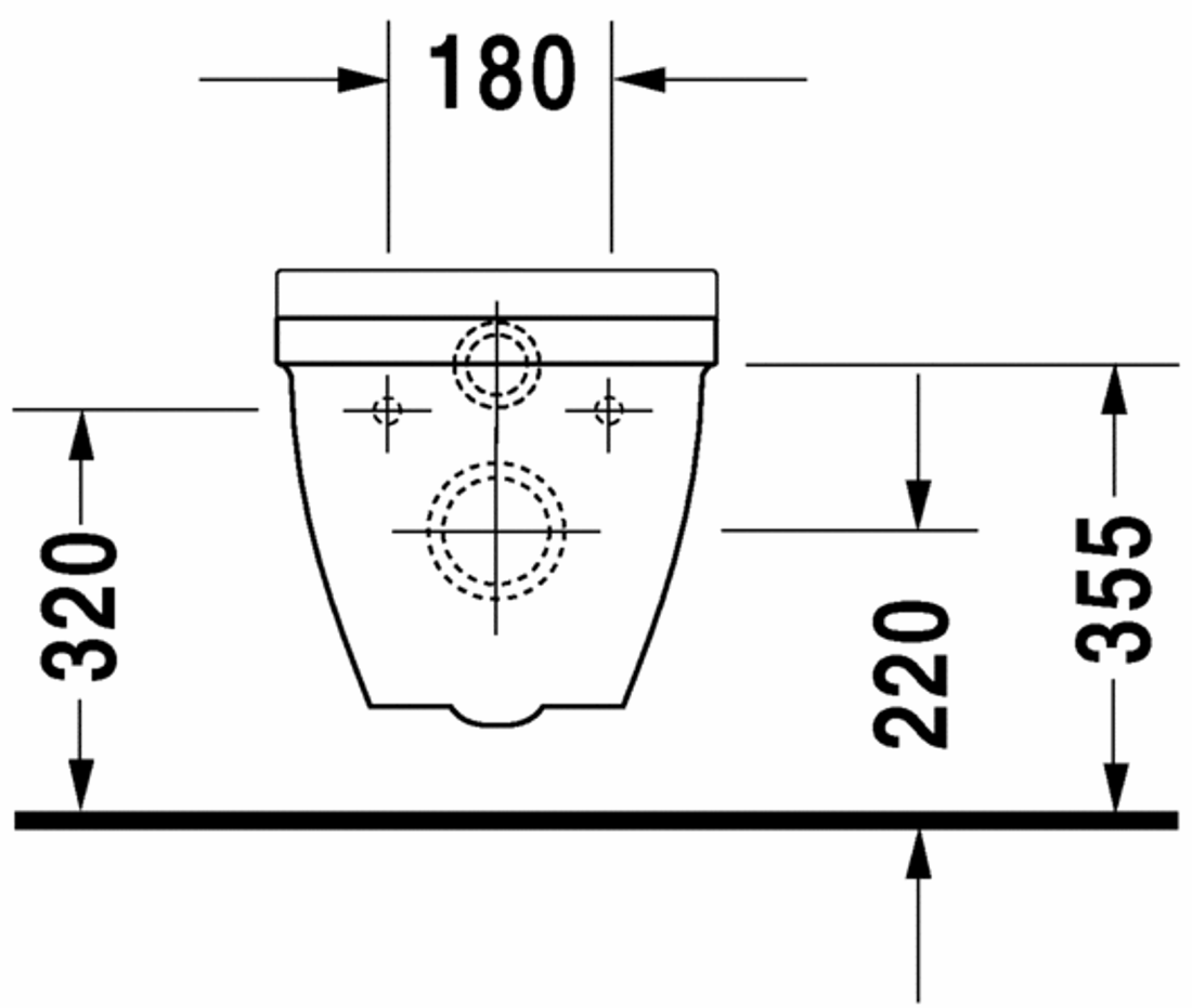 Slika od Starck 3 Toilet wall mounted