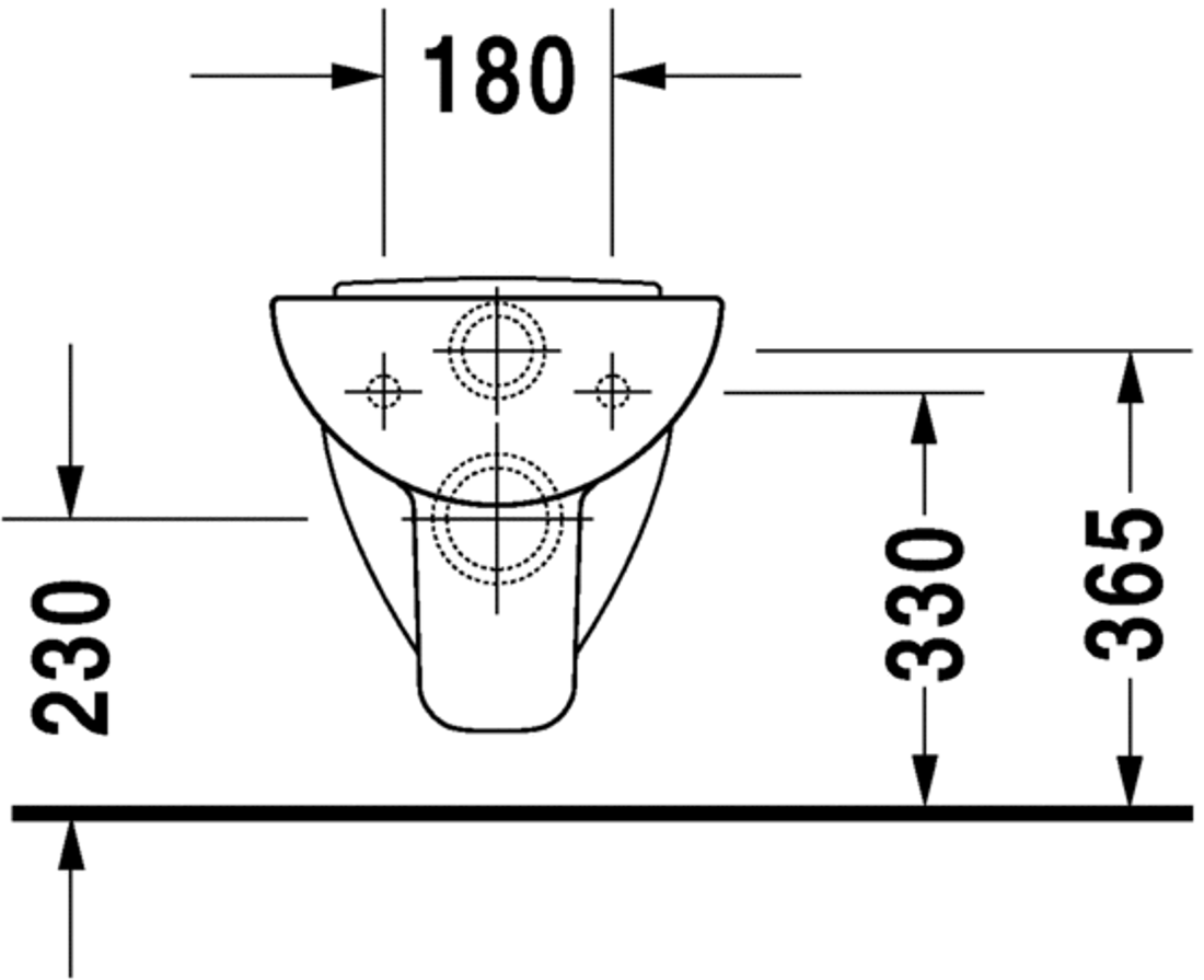 Slika od D-Code Toilet wall mounted