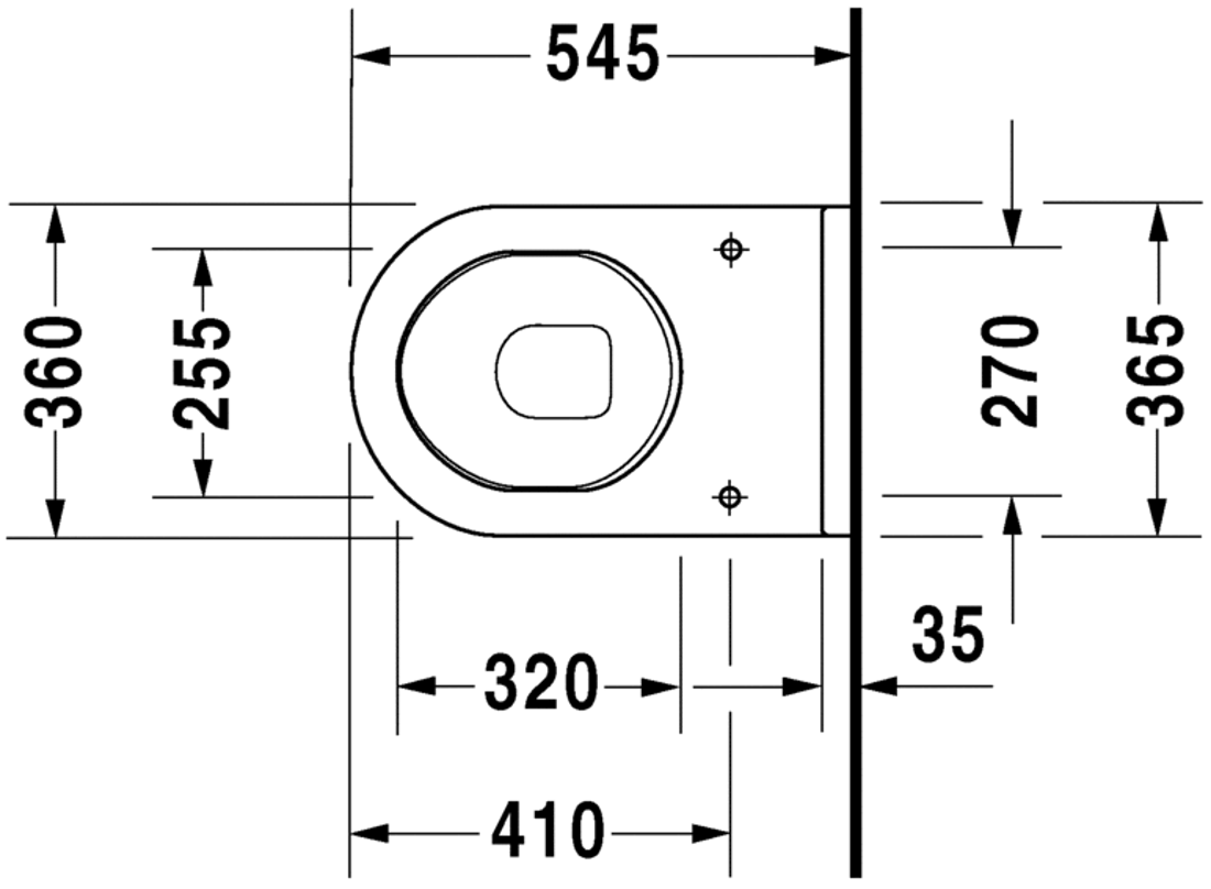 Slika od Starck 3 Toliet wall mounted comfort