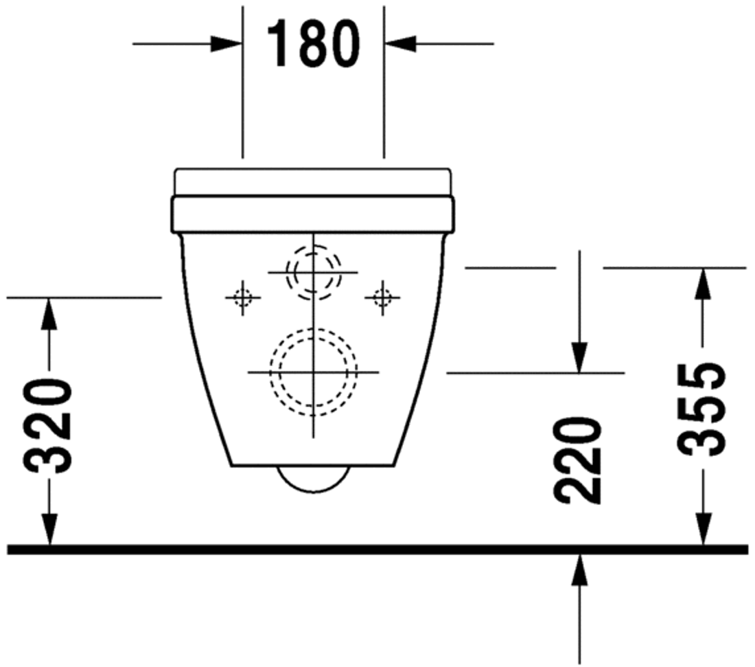 Slika od Starck 3 Toliet wall mounted comfort