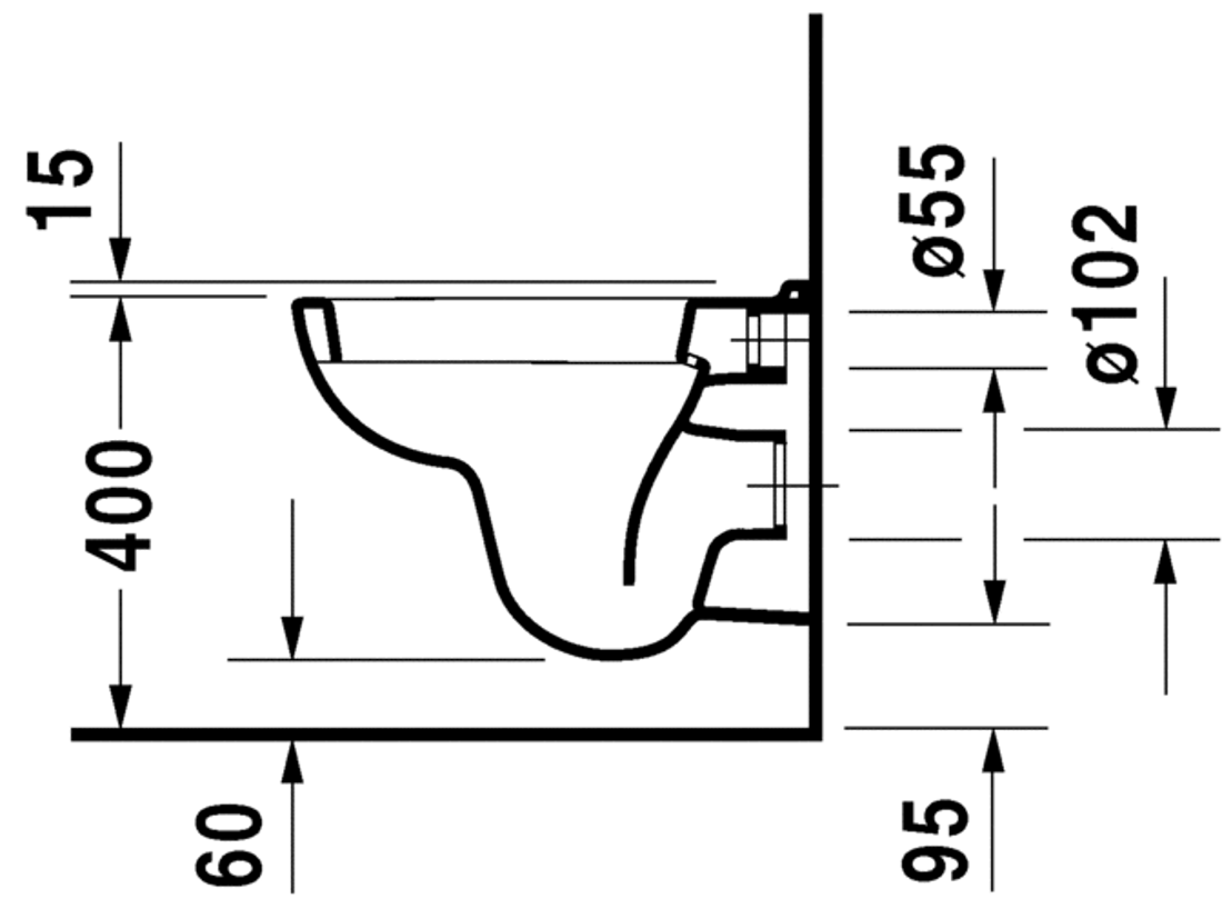 Slika od D-Code Toilet wall mounted Compact