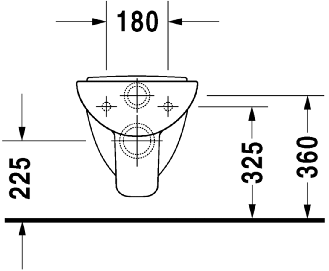 Slika od D-Code Toilet wall mounted Compact