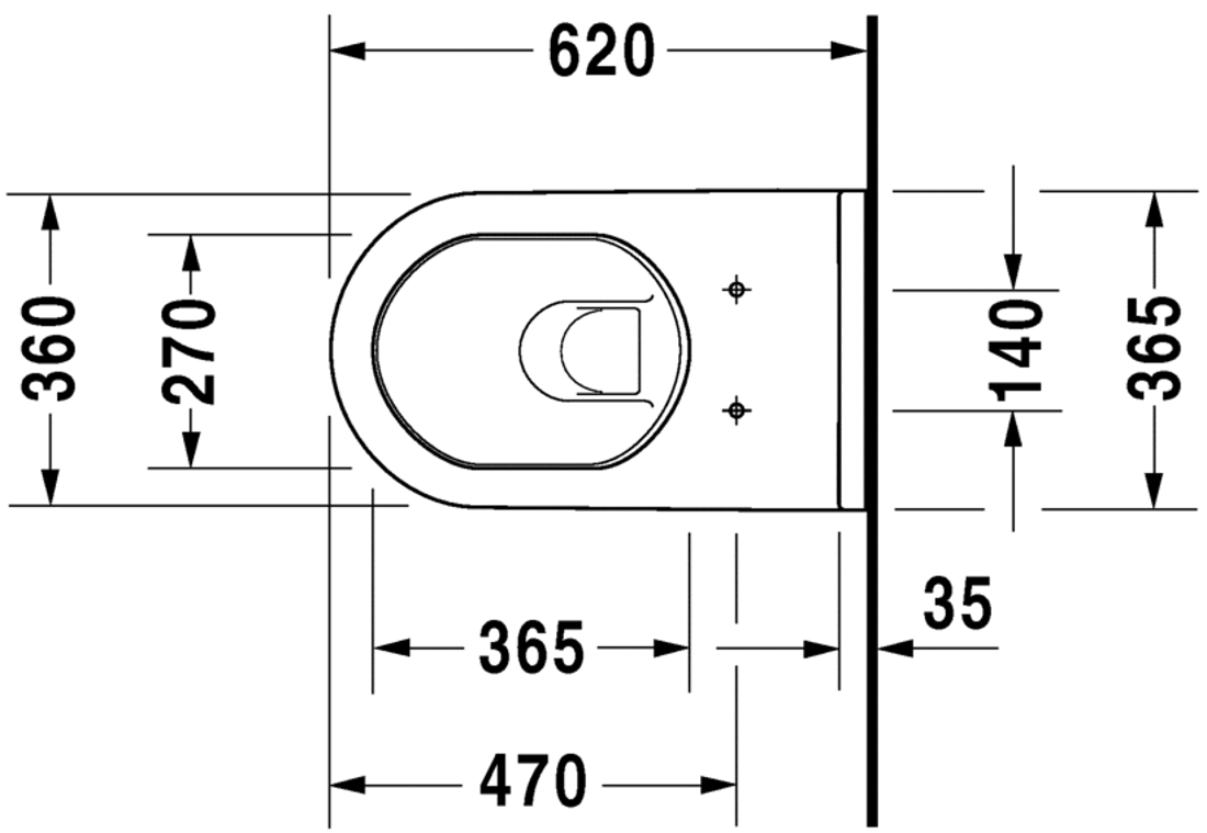 Slika od Starck 3 Toilet wall mounted