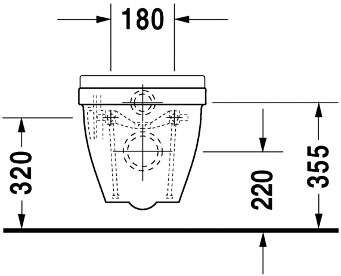 Slika od Starck 3 Toilet wall mounted