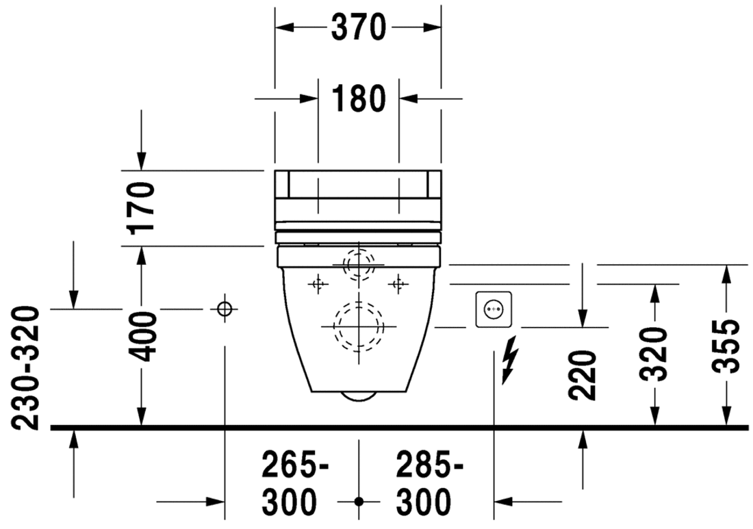 Slika od Starck 3 Toilet wall mounted