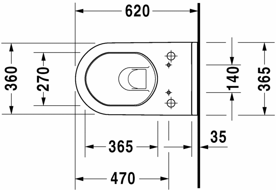 Slika od Starck 3 Toilet wall mounted