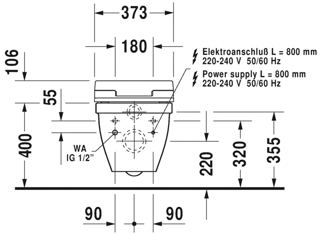 Slika od Starck 3 Toilet wall mounted