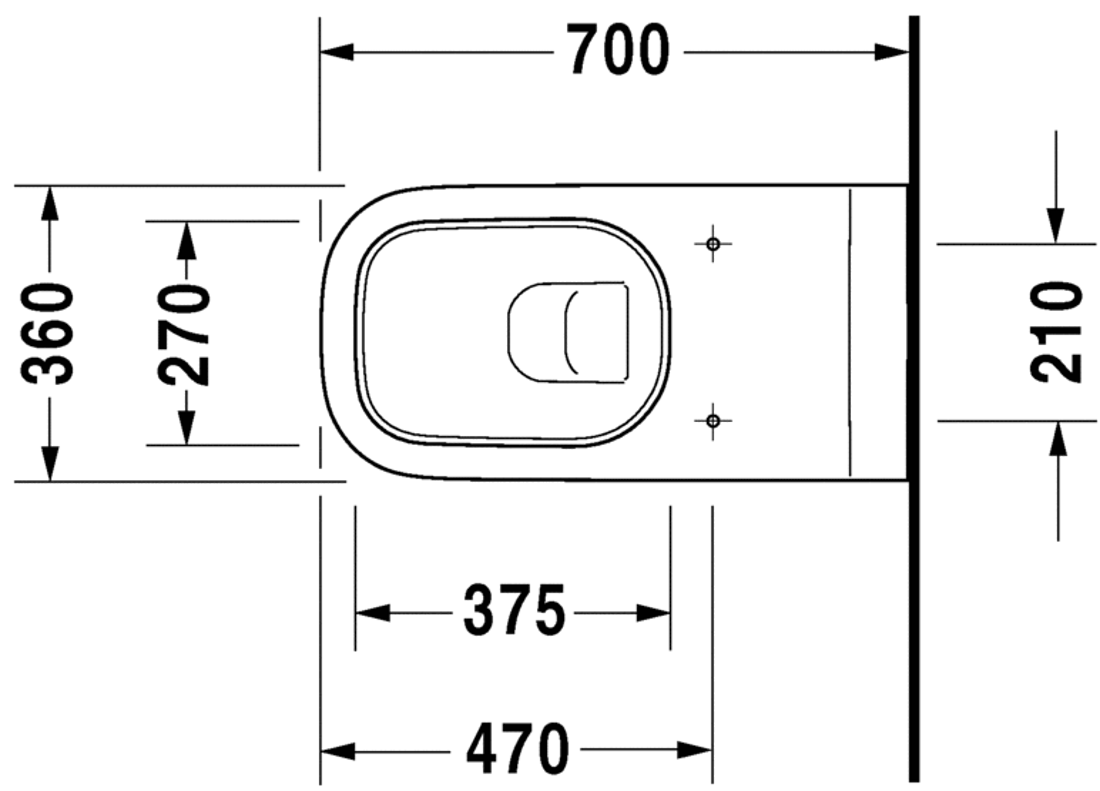 Slika od D-Code Toilet wall mounted