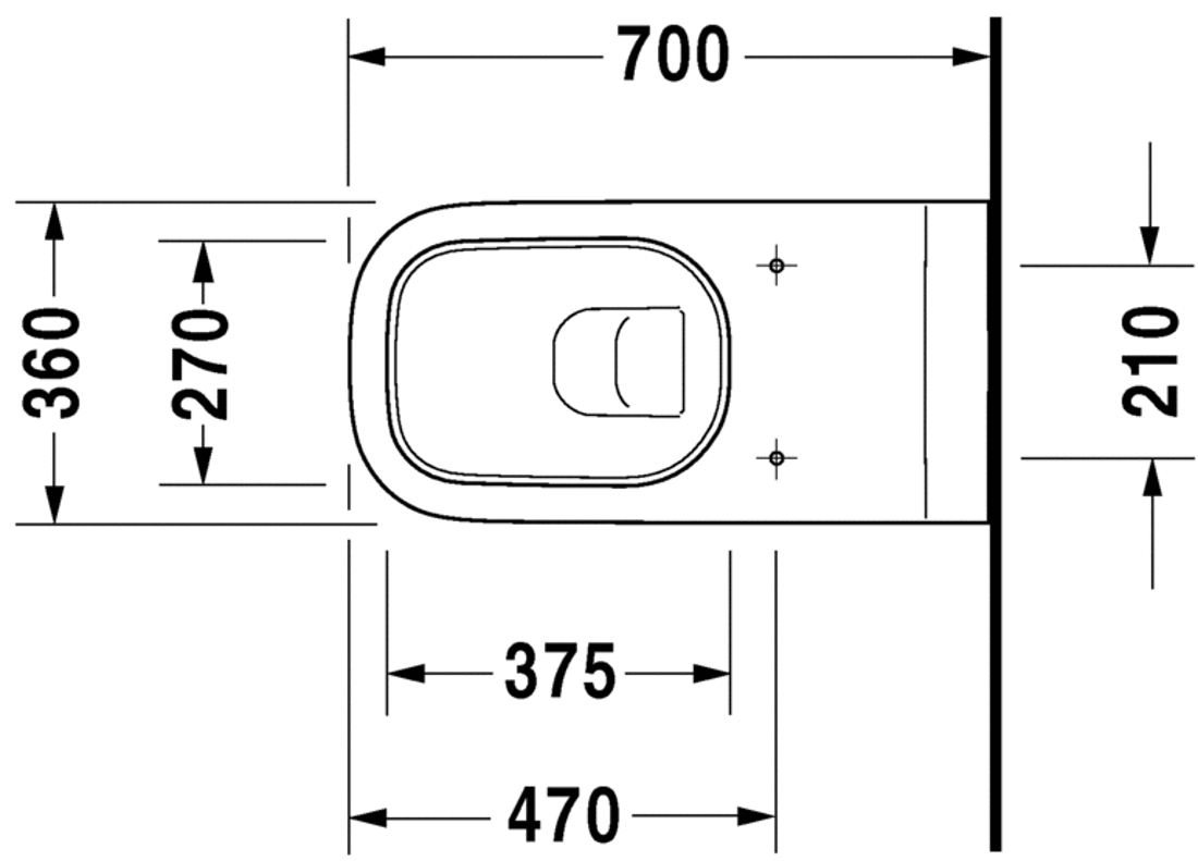 Slika od D-Code Toilet wall mounted