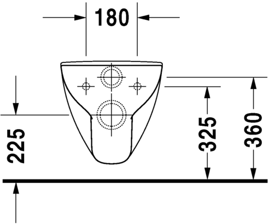 Slika od D-Code Toilet wall mounted