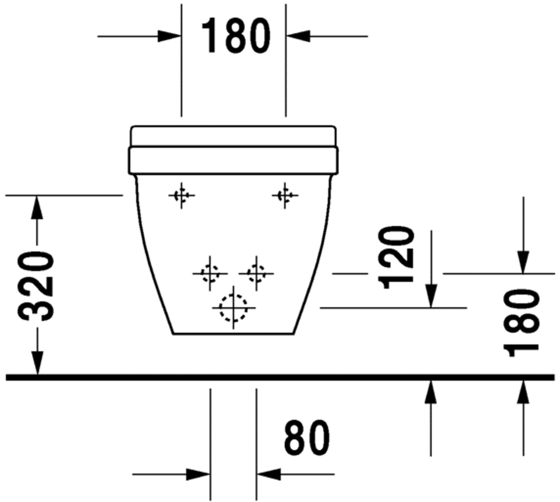 Slika od Starck 3 Bidet wall mounted