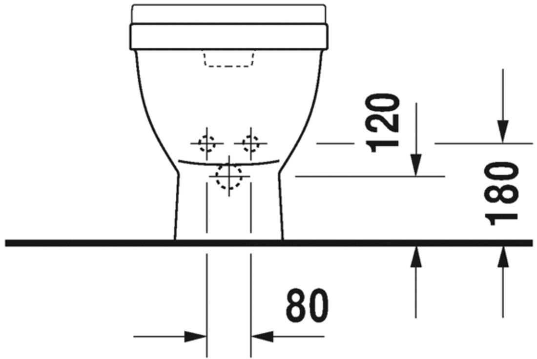 Slika od Starck 3 Bidet floor standing for Undershower