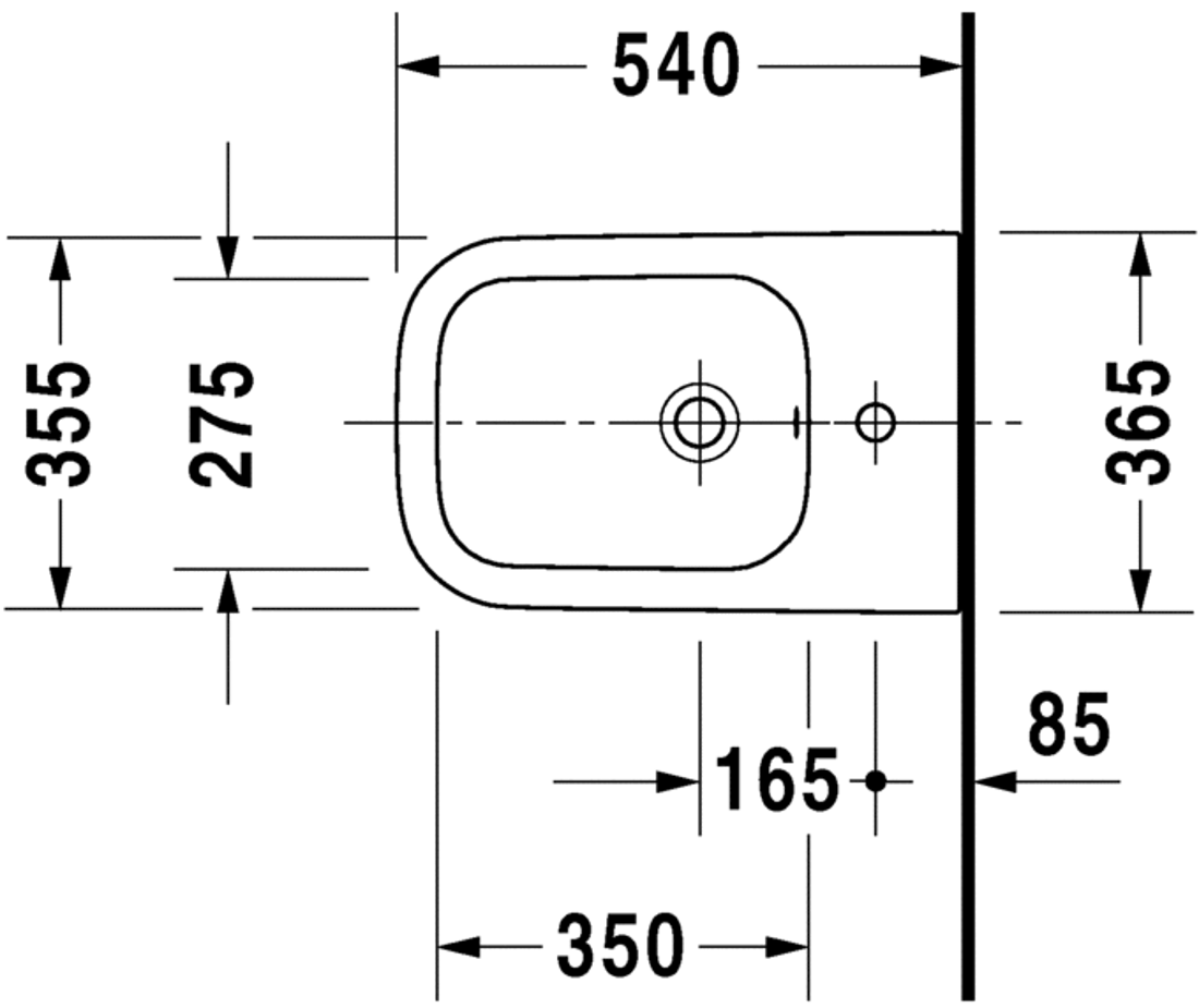 Slika od Happy D.2 Bidet wall mounted