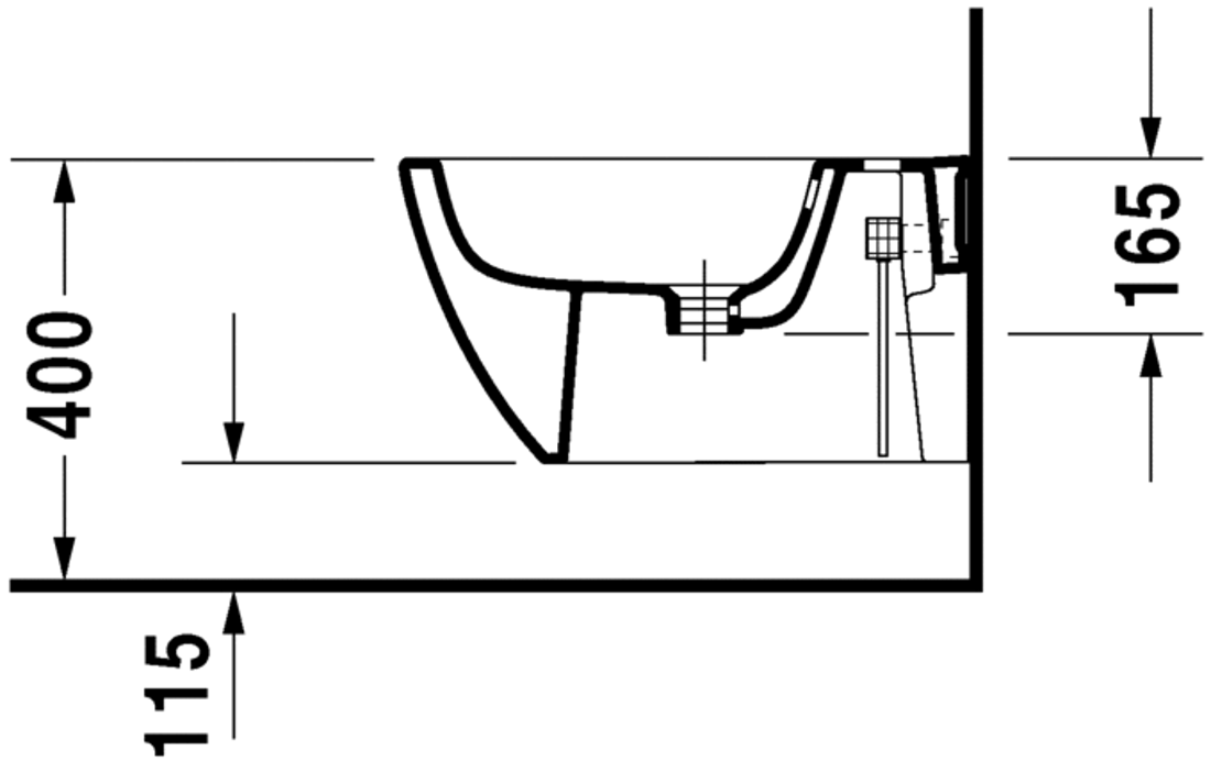 Slika od Happy D.2 Bidet wall mounted