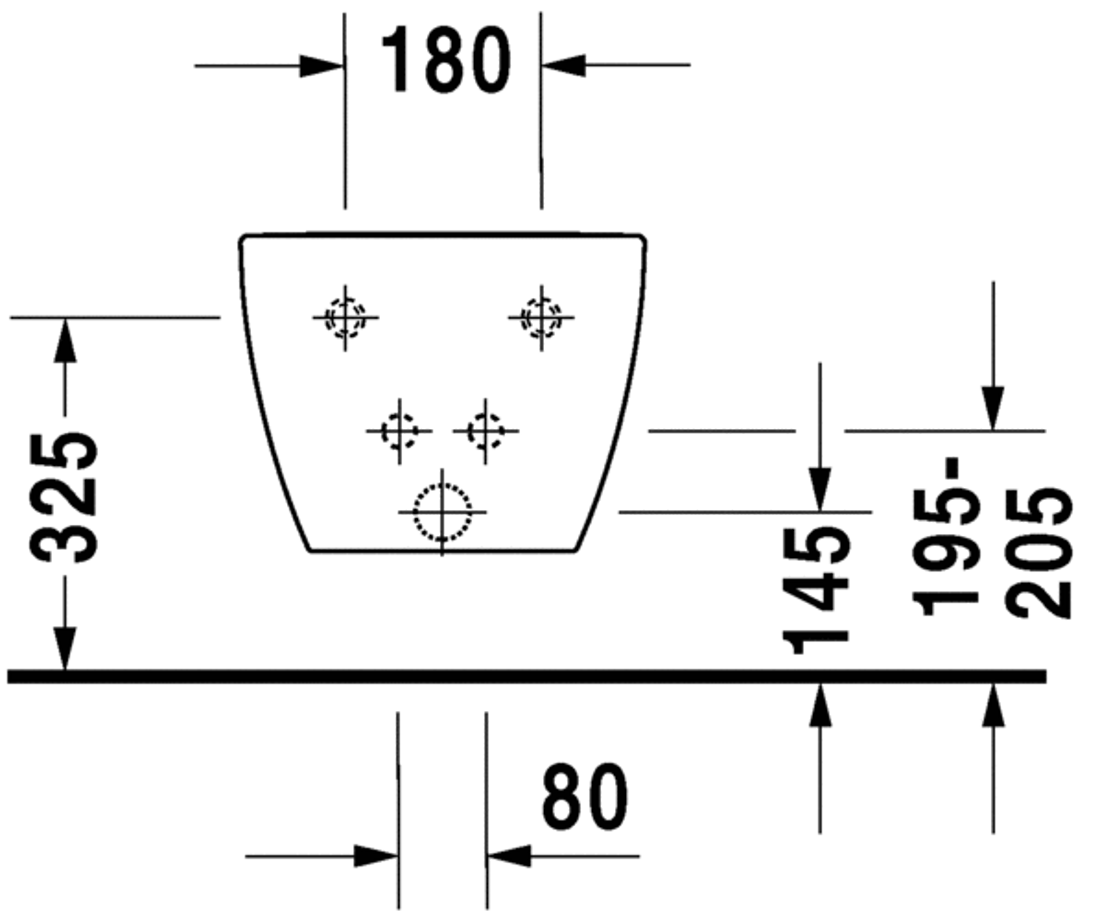 Slika od Happy D.2 Bidet wall mounted