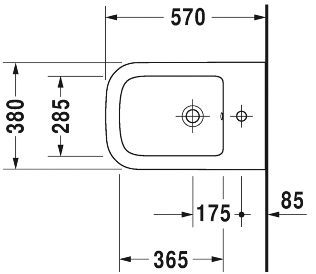 Slika od P3 Comforts Bidet wall mounted