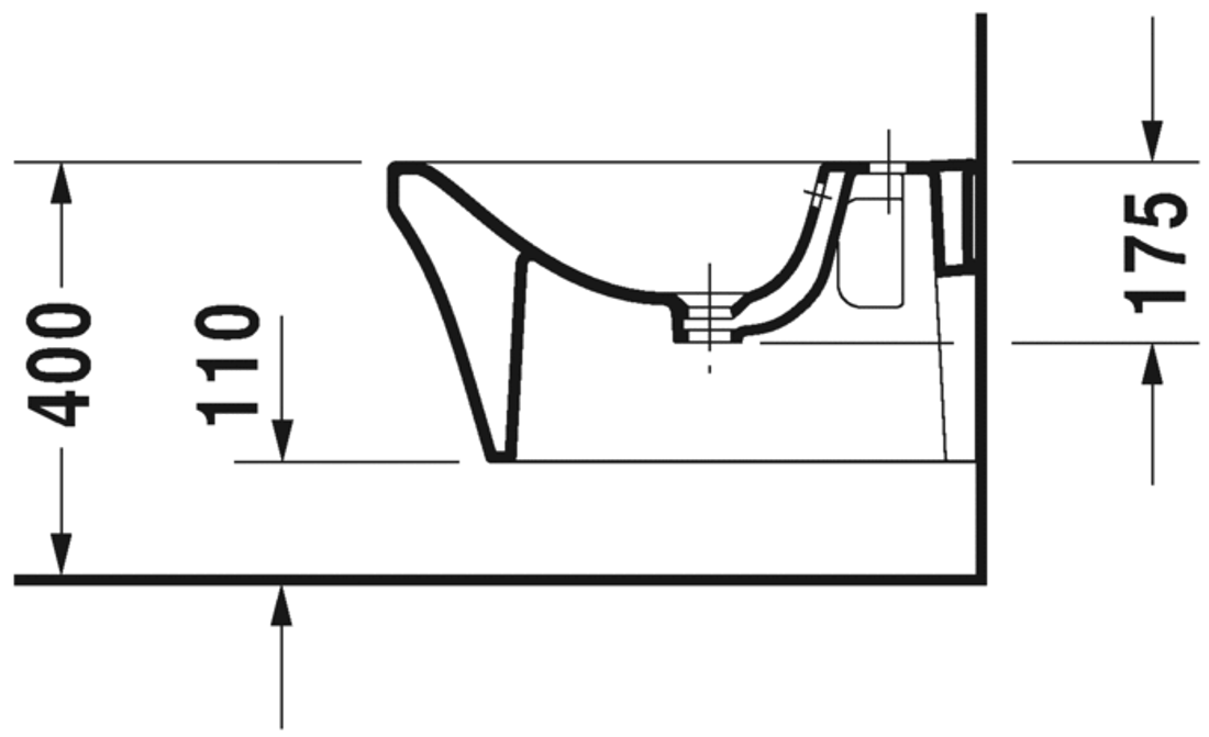 Slika od P3 Comforts Bidet wall mounted