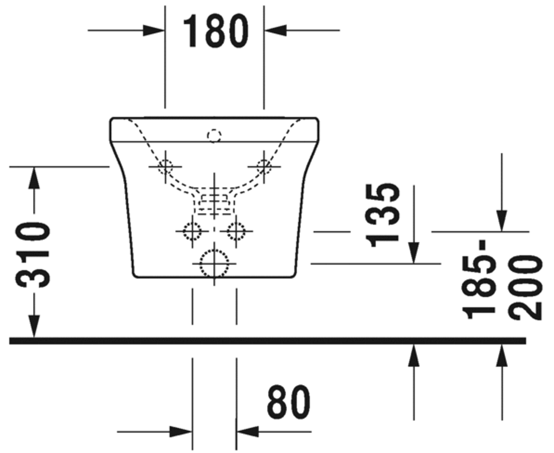 Slika od P3 Comforts Bidet wall mounted