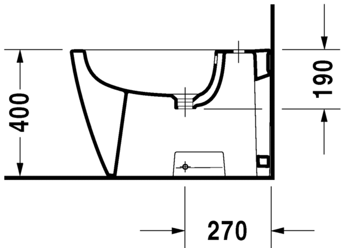 Slika od Starck 2 Bidet floor standing