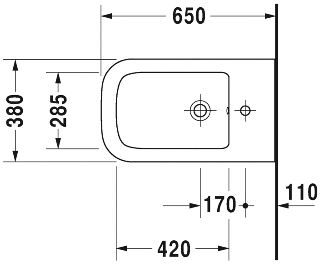 Slika od P3 Comforts Bidet floor standing