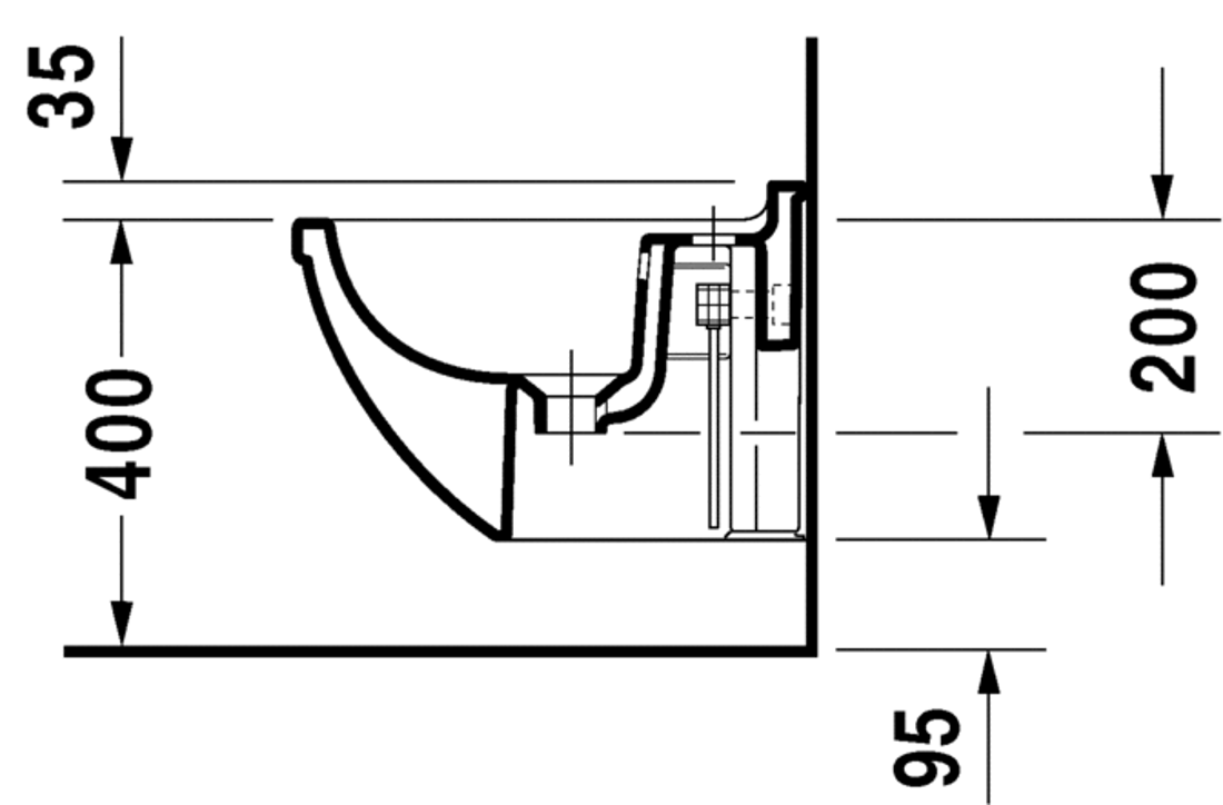 Slika od Starck 3 Bidet wall mounted Compact