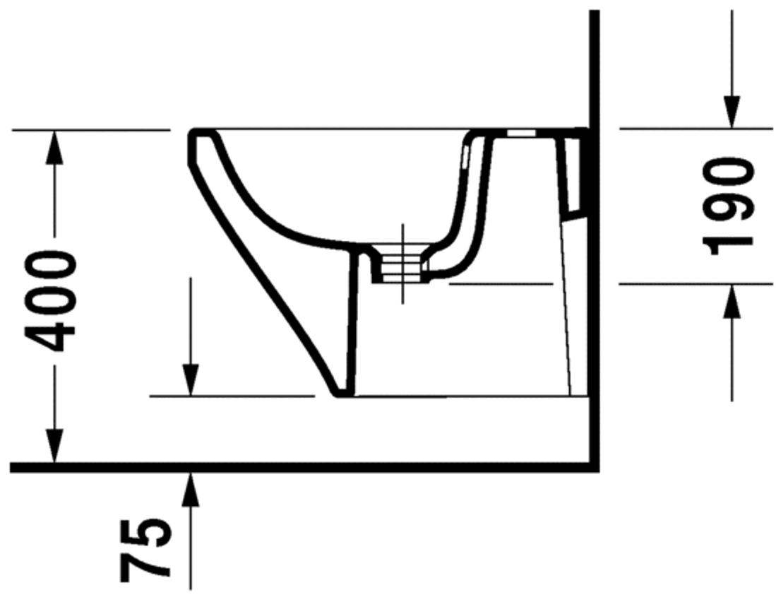 Slika od DuraStyle Bidet wall mounted Compact