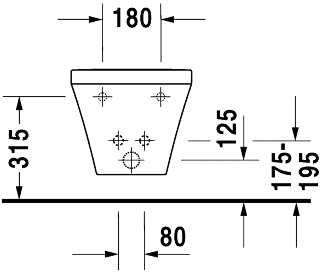 Slika od DuraStyle Bidet wall mounted Compact