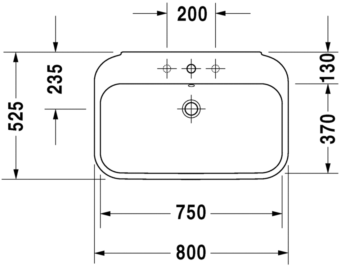 Slika od Happy D.2 Washbasin 80