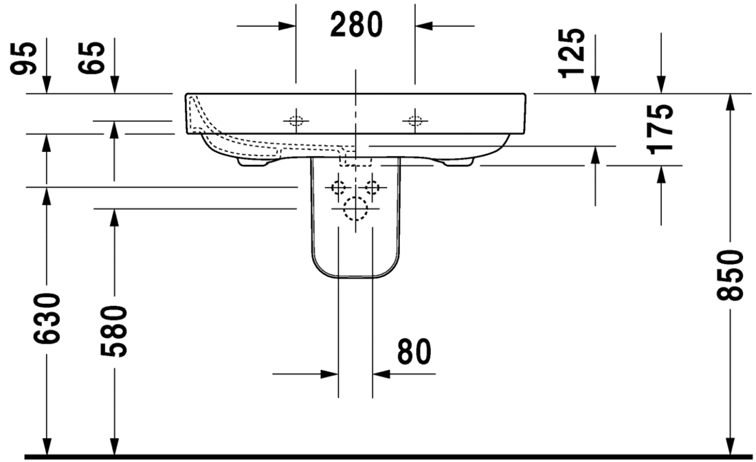 Slika od Happy D.2 Washbasin 80