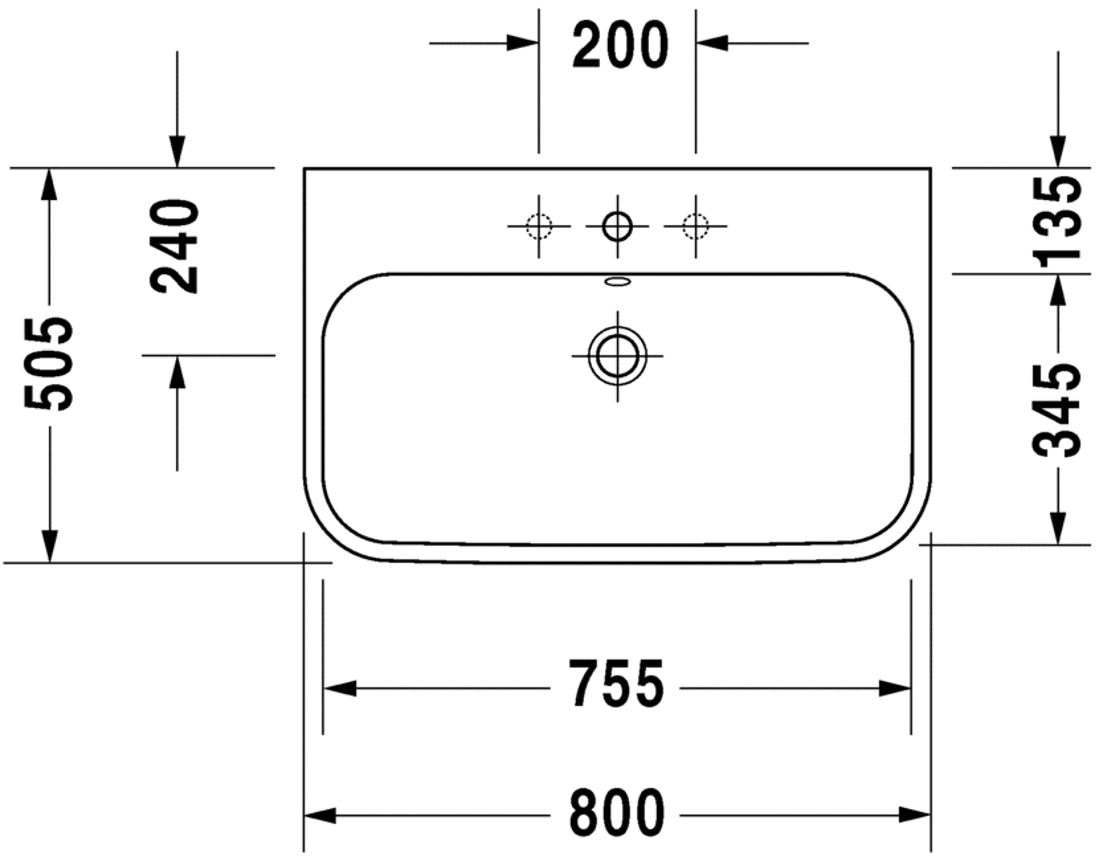 Slika od Happy D.2 Washbasin, furniture washbasin 80