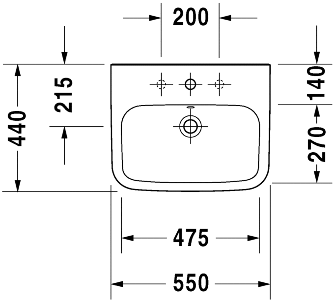 Slika od DuraStyle Washbasin 55