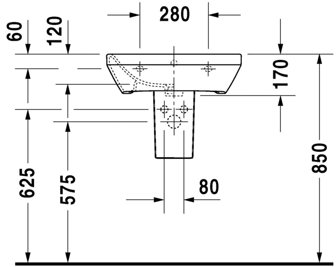 Slika od DuraStyle Washbasin 55