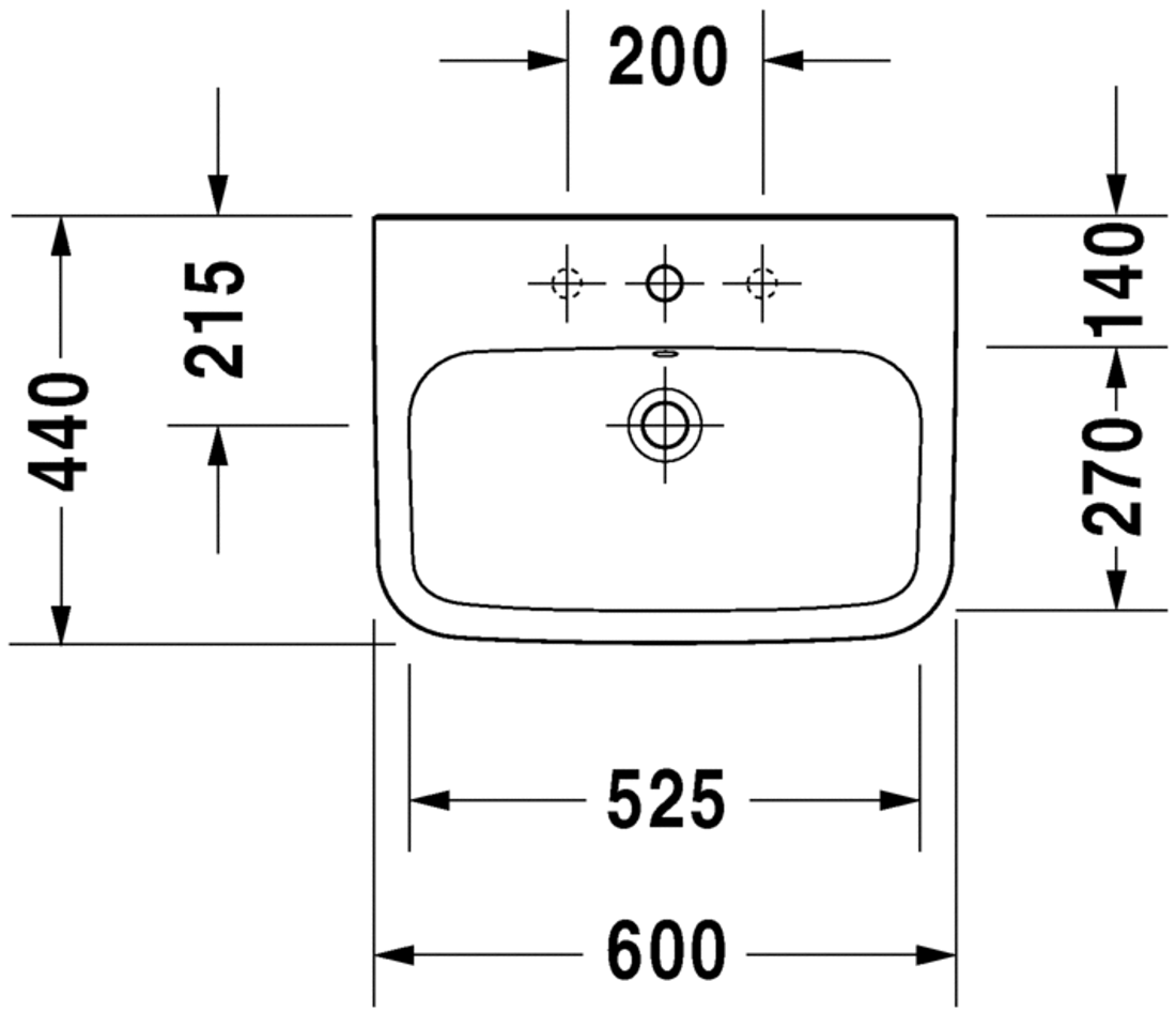 Slika od DuraStyle Washbasin 60