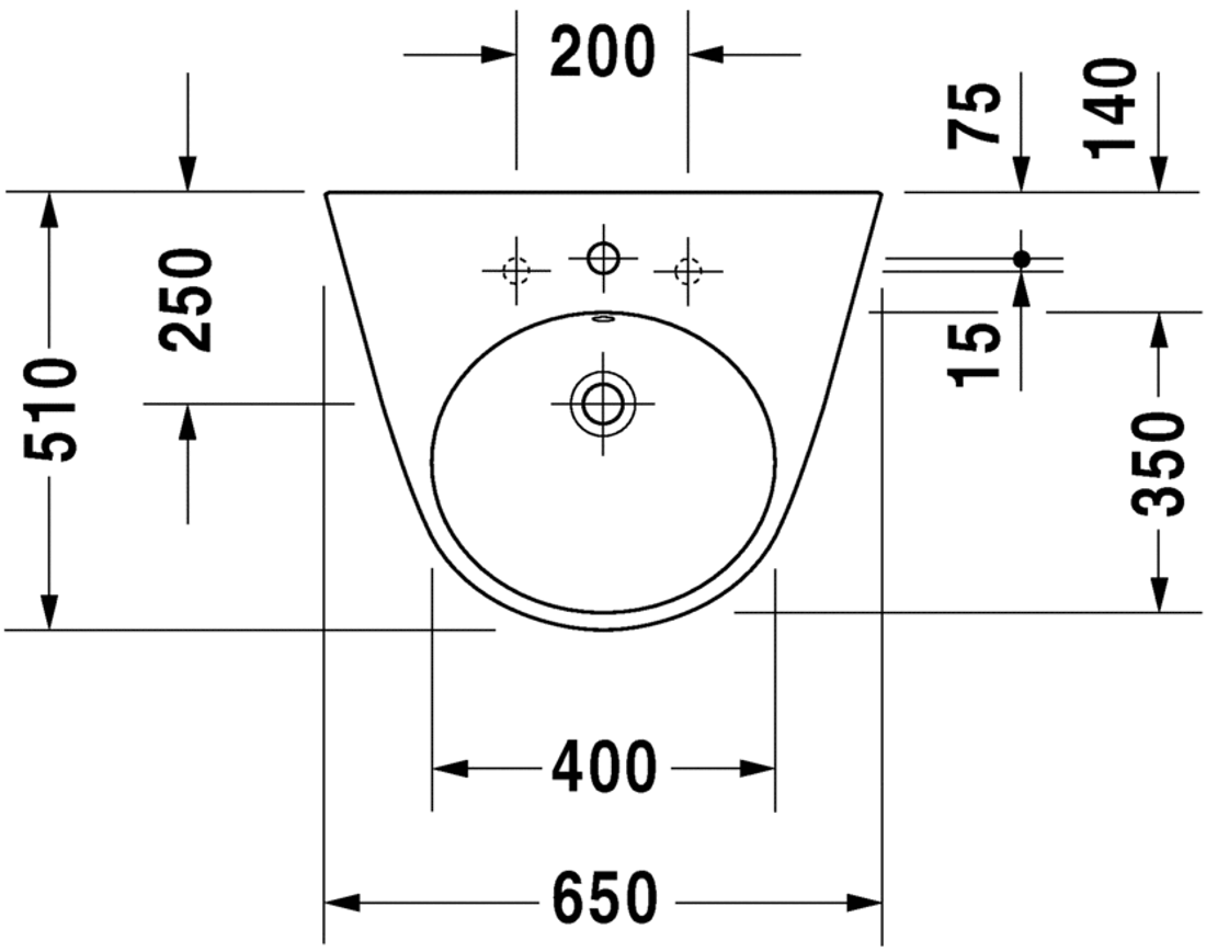 Slika od Starck 2 Washbasin 65