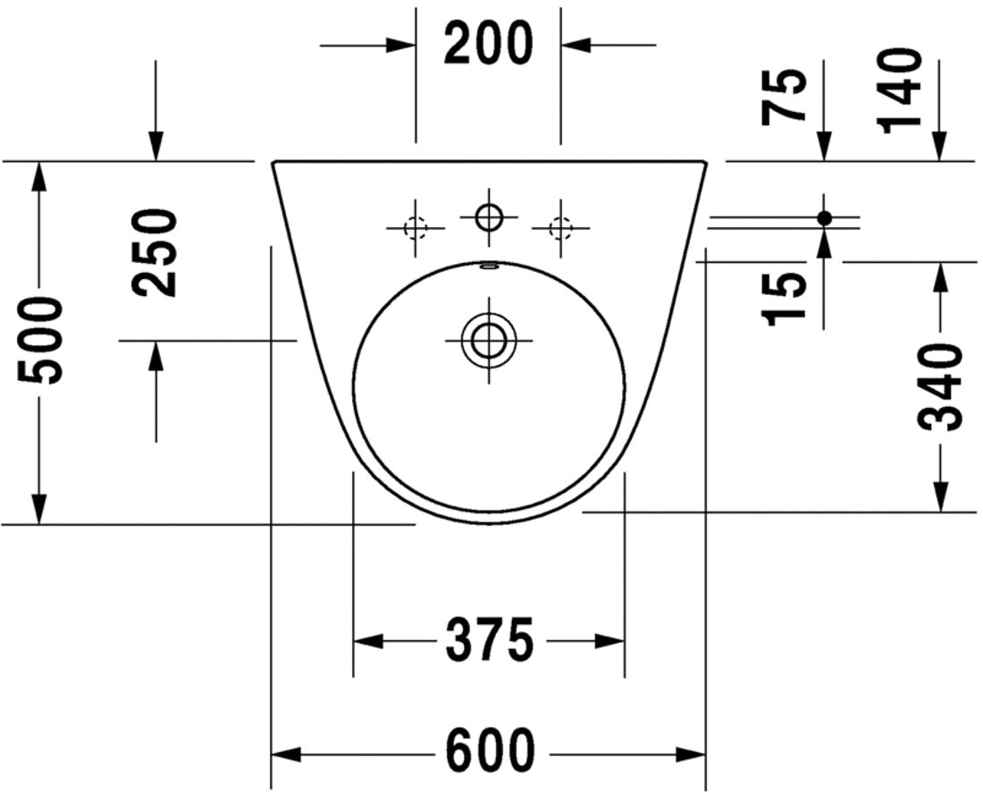 Slika od Starck 2 Washbasin 60