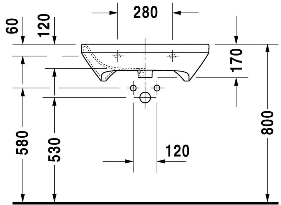 Slika od DuraStyle Washbasin 65