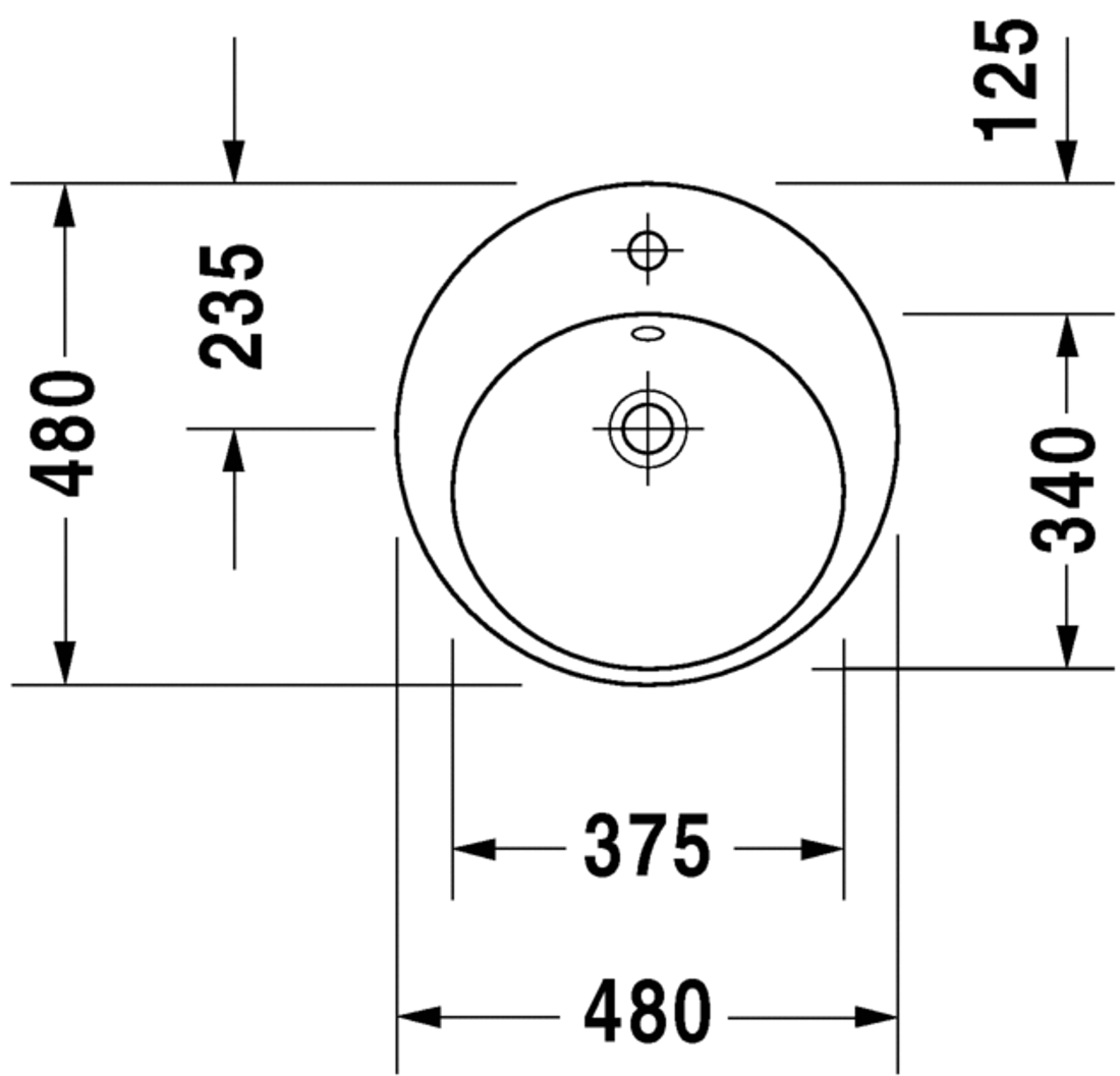 Slika od Starck 2 Vanity basin 48