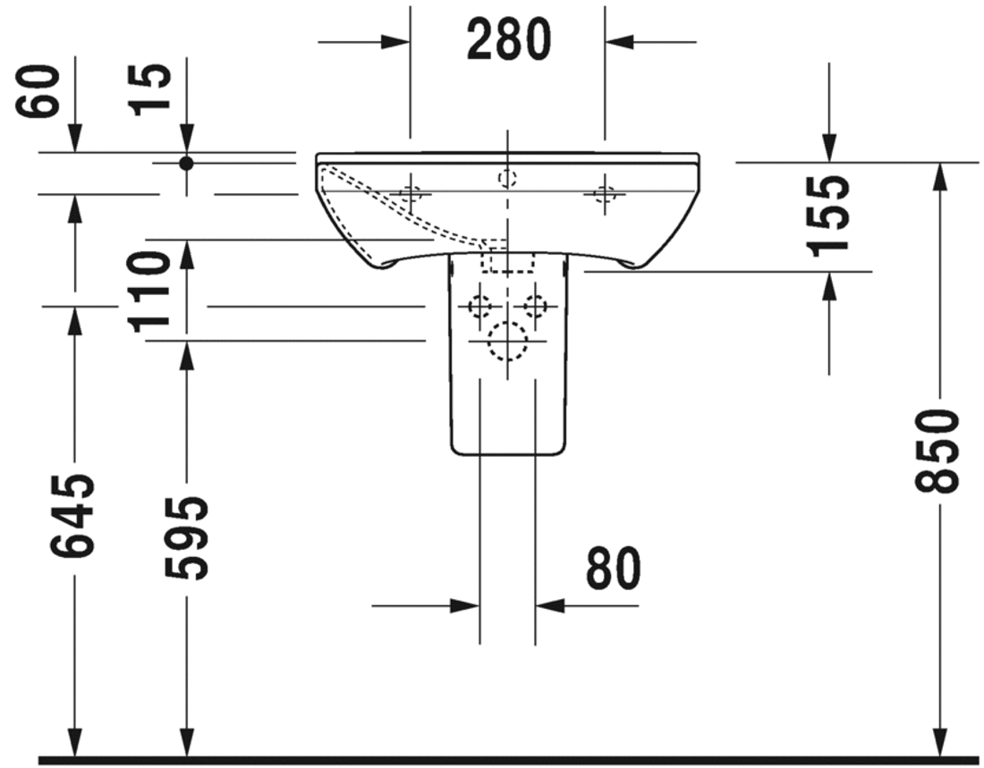 Slika od P3 Comforts Washbasin 55