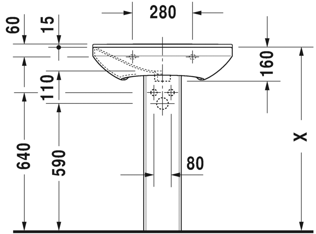 Slika od P3 Comforts Washbasin 65