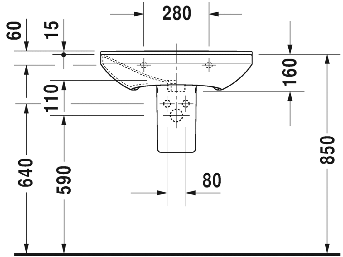 Slika od P3 Comforts Washbasin 65