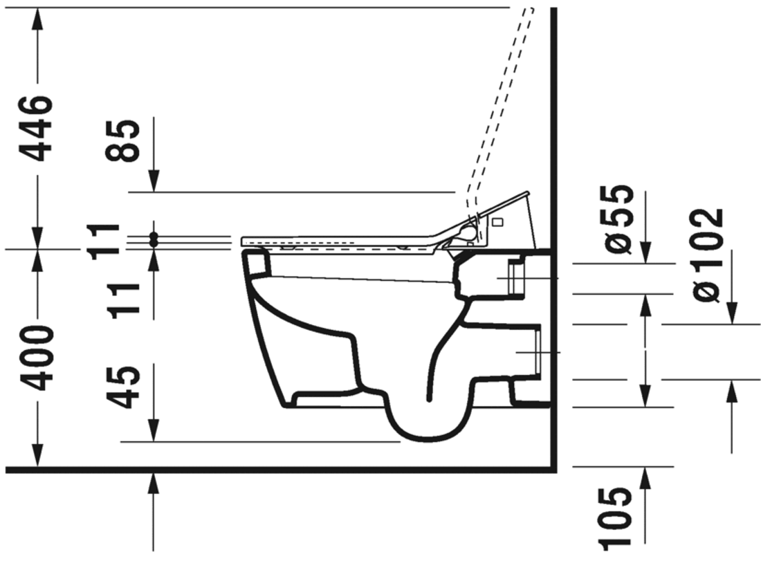 Slika od ME by Starck Toilet wall mounted