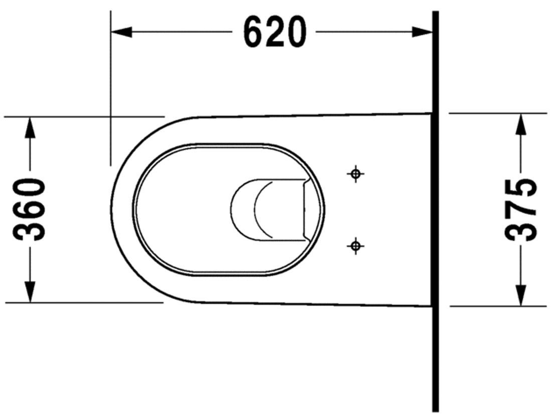 Slika od Starck 2 Toilet wall mounted