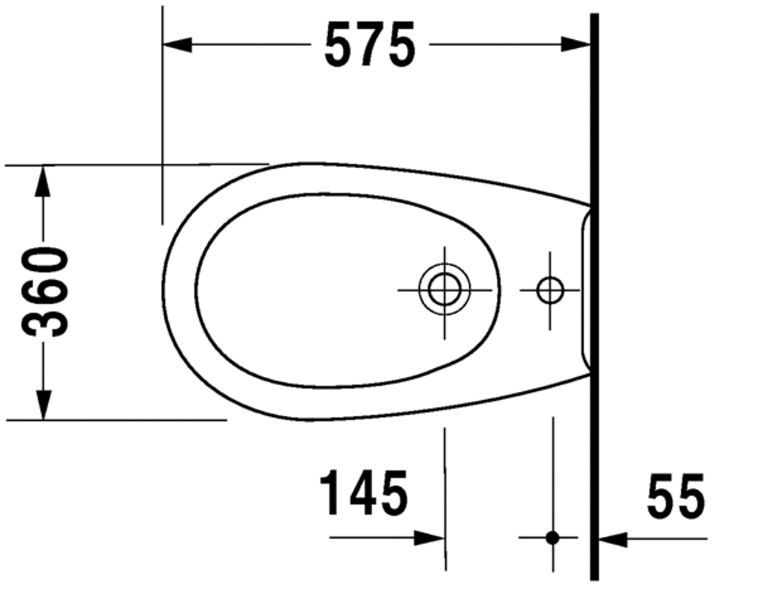 Slika od Duraplus Bidet wall mounted Colomba