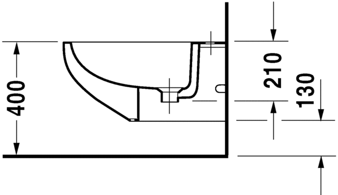 Slika od Duraplus Bidet wall mounted Colomba