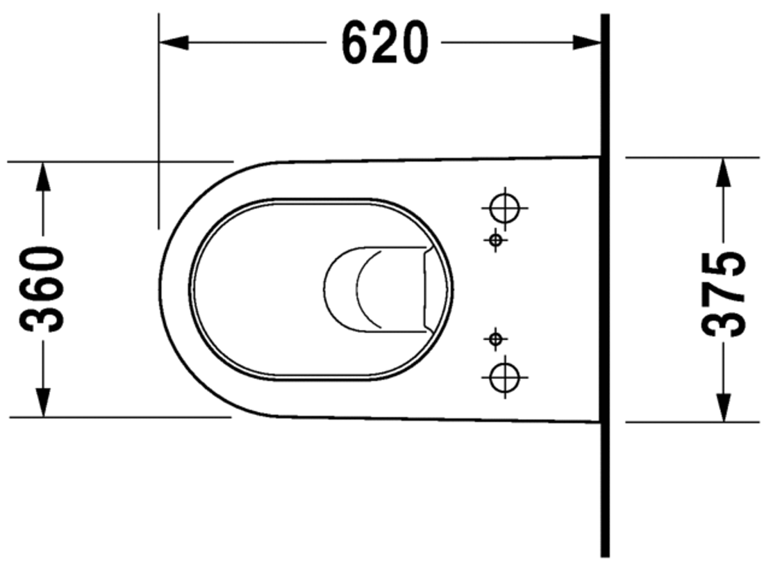 Slika od Starck 2 Toilet wall mounted