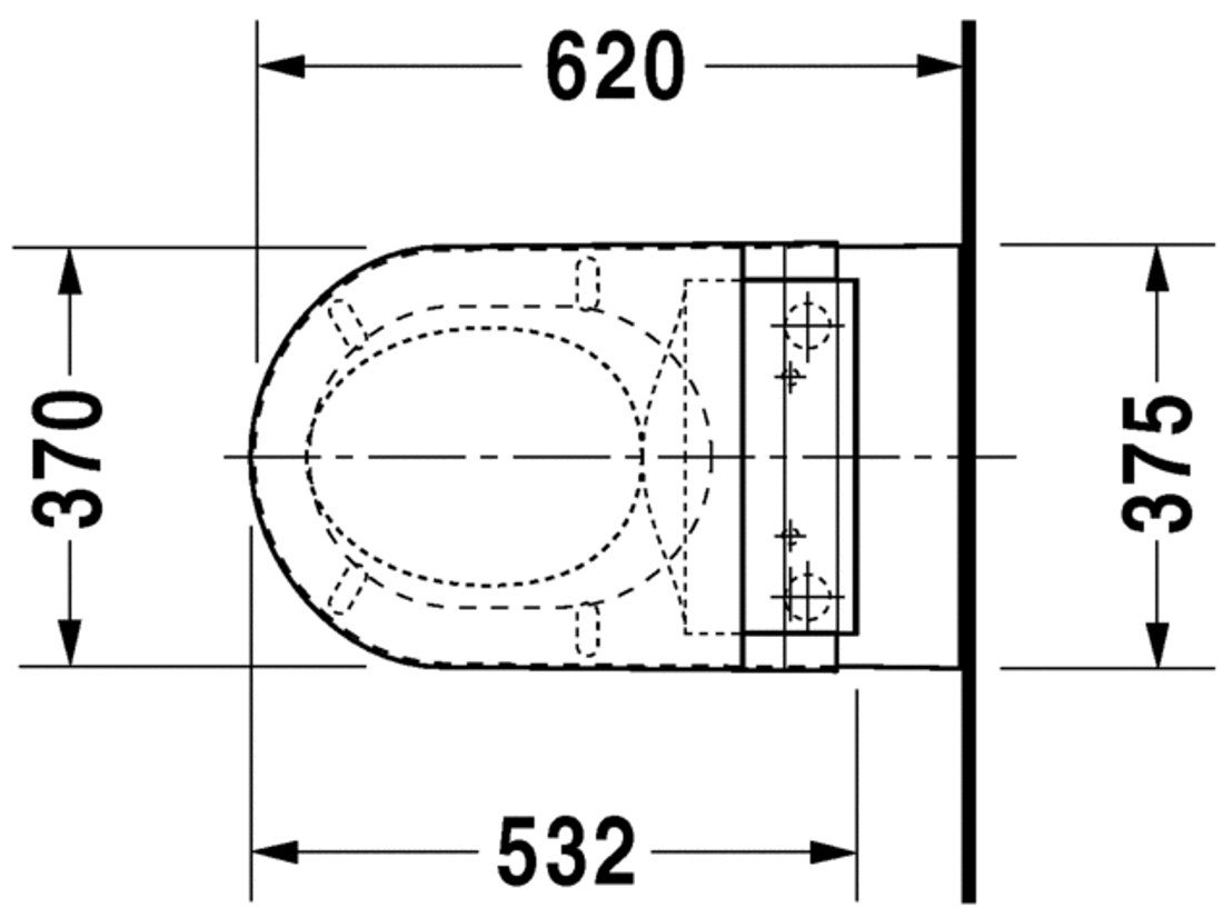 Slika od Starck 2 Toilet wall mounted